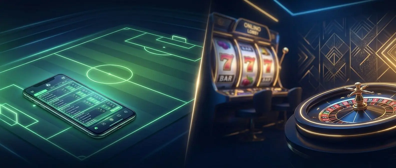 Banner con casinò online e scommesse sportive per bonus di benvenuto Bwin