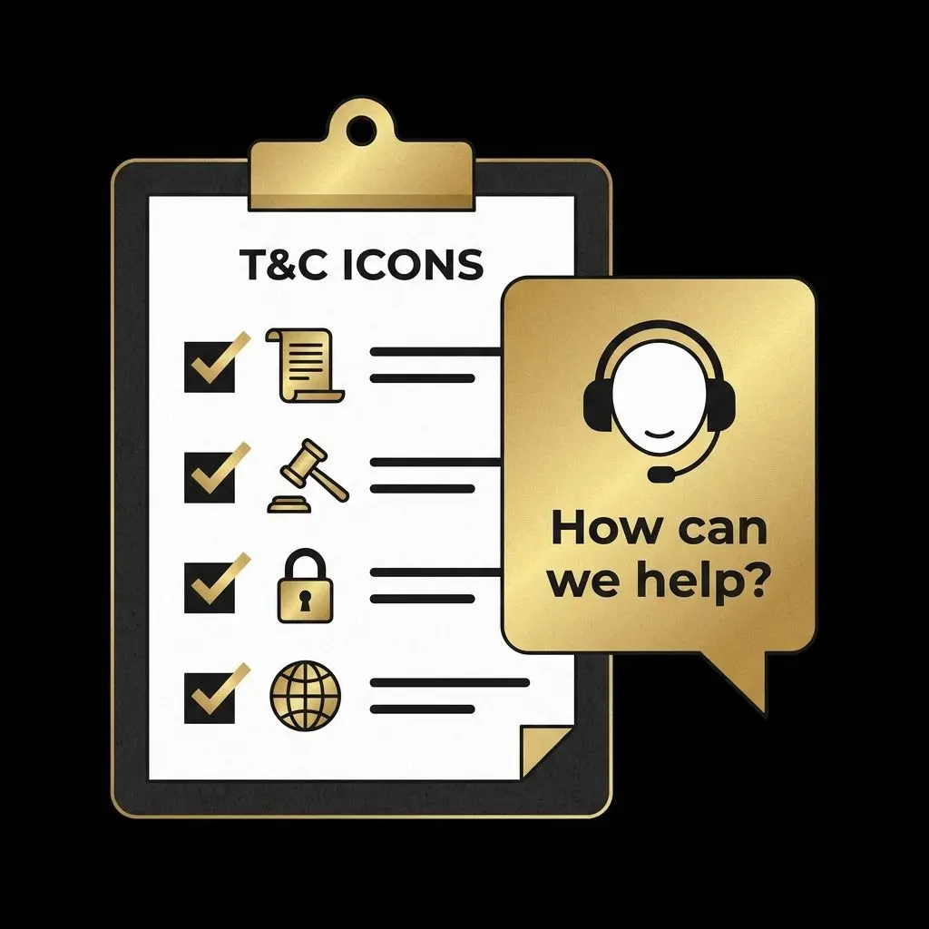 Illustrazione checklist termini e assistenza per codici bwin